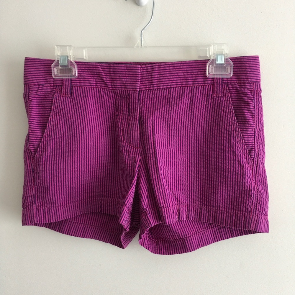 J. Crew Seersucker Striped Shorts
